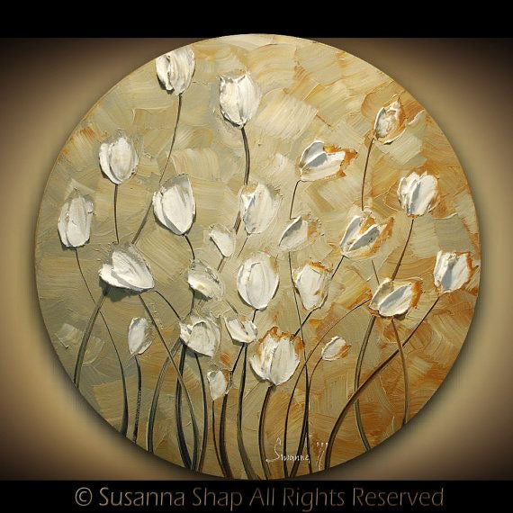 Round & Oval Canvas Paintings - Made to Order