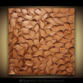 Copper Abstract Minimalist ORIGINAL Metallic Textured Painting palette knife Impasto, Abstract Wall Art -MADE2ORDER-Mix & match (Copy)