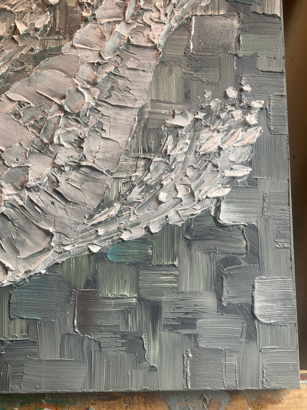 Made2order 36x36” koi fish painting- remaining balance on completed commission art- reserved for Jamie