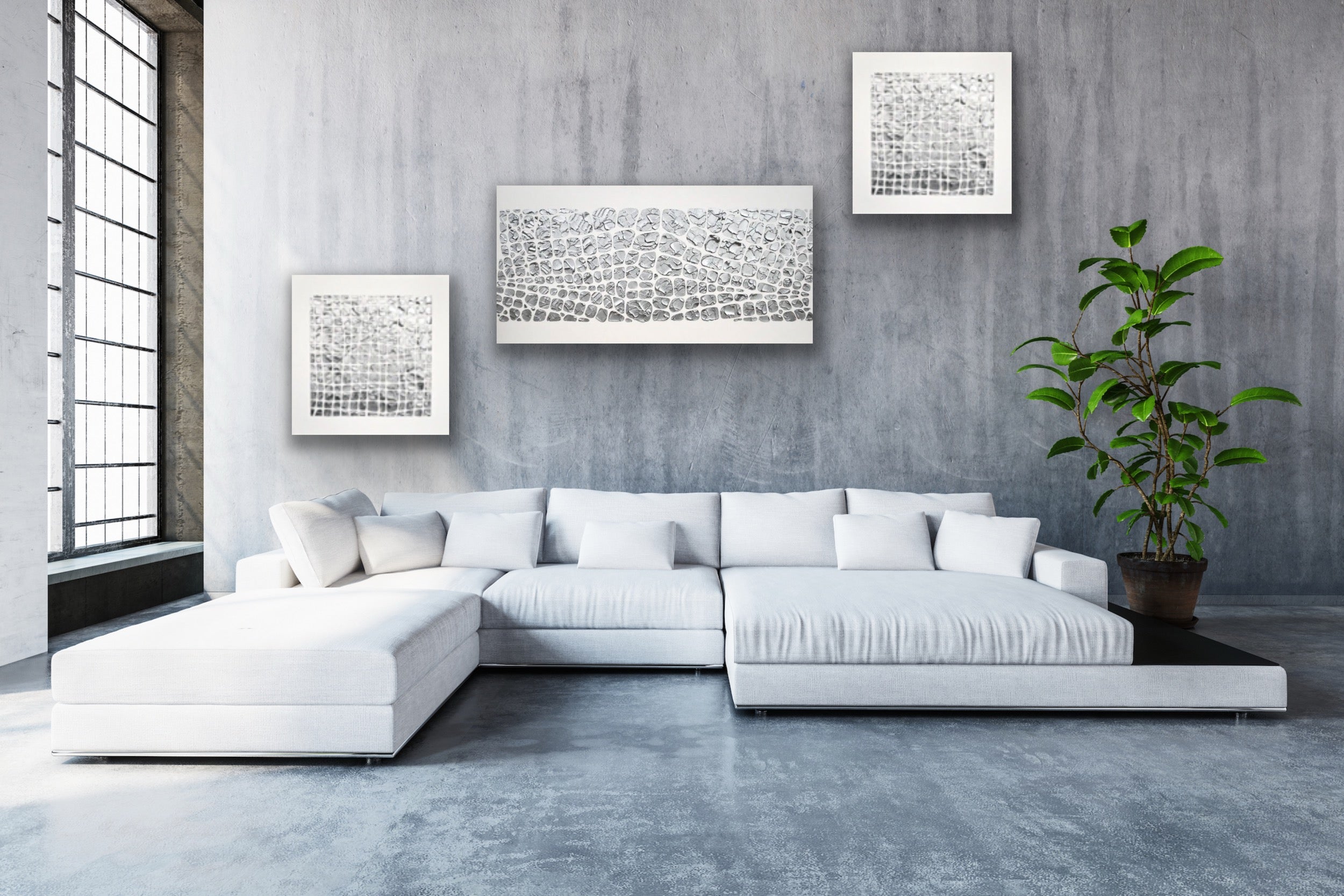 White and Silver Abstract Minimalist ORIGINAL Textured Painting palette knife Impasto, Abstract Wall Art -MADE2ORDER
