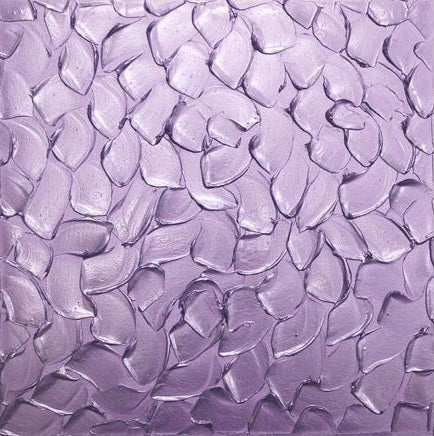 Lavender Purple Abstract Minimalist ORIGINAL Metallic Textured Painting palette knife Impasto, Abstract Wall Art -MADE2ORDER-Mix & match
