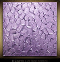 Lavender Purple Abstract Minimalist ORIGINAL Metallic Textured Painting palette knife Impasto, Abstract Wall Art -MADE2ORDER-Mix & match
