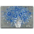 Cornflower Blue Floral Bouquet Canvas Art PRINT, Susanna Shap
