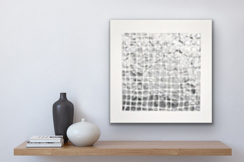 White and Silver Abstract Minimalist ORIGINAL Textured Painting palette knife Impasto, Abstract Wall Art -MADE2ORDER