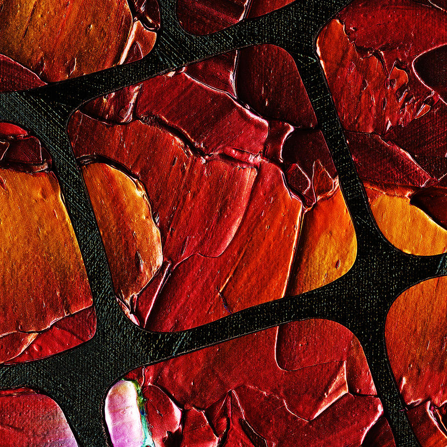 Original Textured Large Abstract Art MADE2ORDER Mosaic Painting Black MultiColor