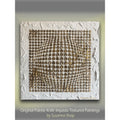Abstract ORIGINAL Art White & Gold Textured painting, Handmade wall art, 12"x12"