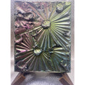 ORIGINAL Celestial Abstract Textured painting, Metallic Palette knife Impasto Art, No. 1, Small 8" x 10"