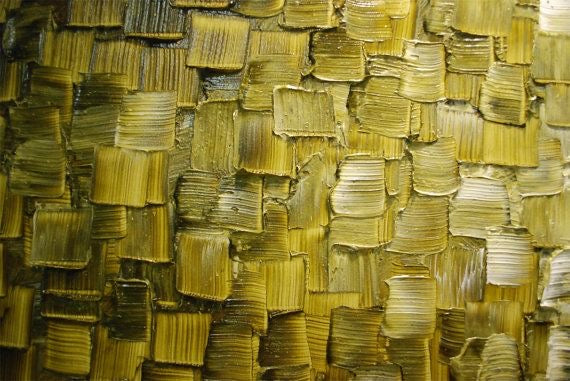 Original Olive Green Modern Art Abstract painting, Impasto Textured palette knife art by susanna shap (MADE2ORDER)