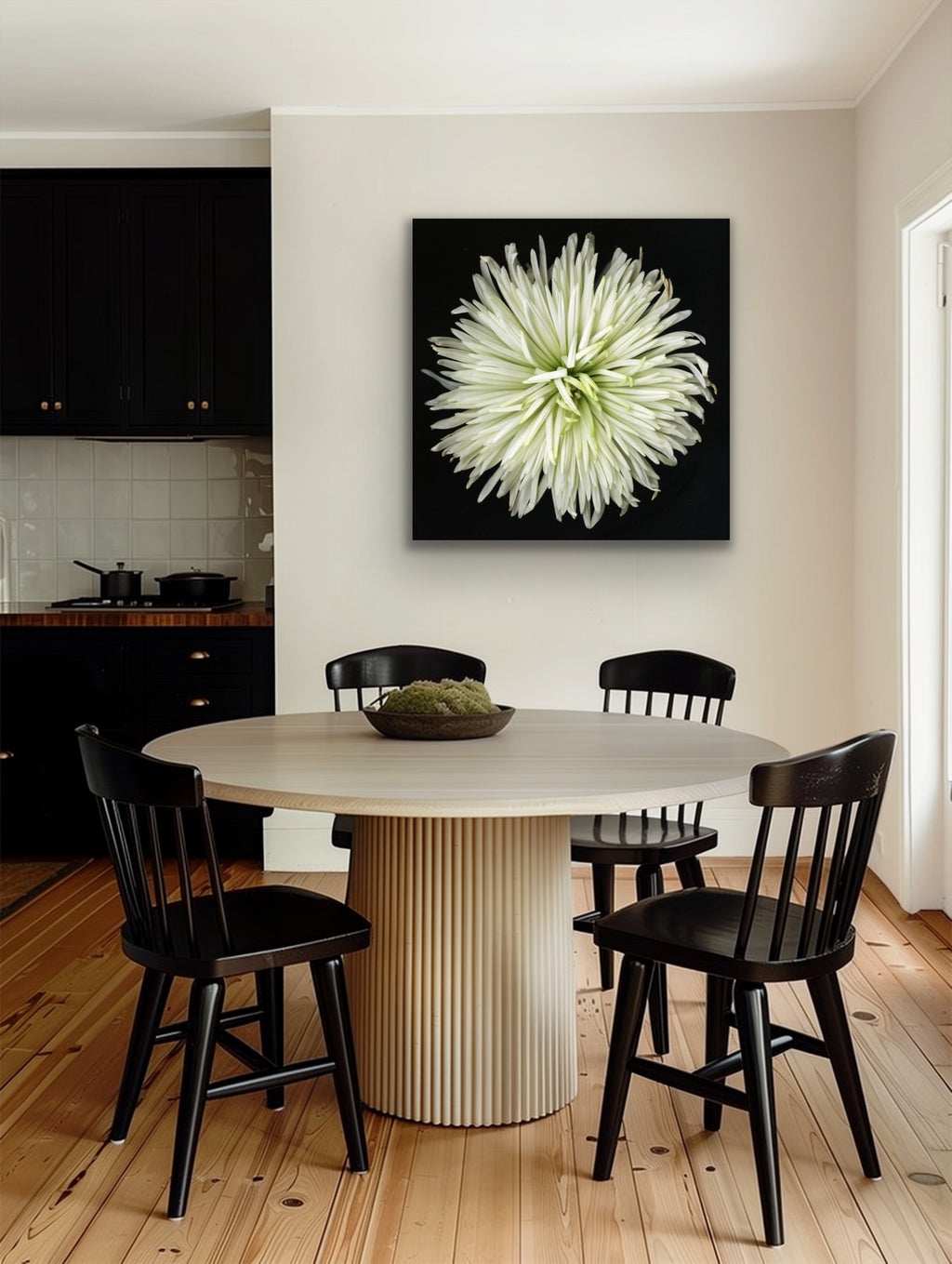 White Flower Original Black and white Photography, Wall art on Stretched Canvas,Floral artwork sm-large Fine Art Giclee PRINTS susanna shap