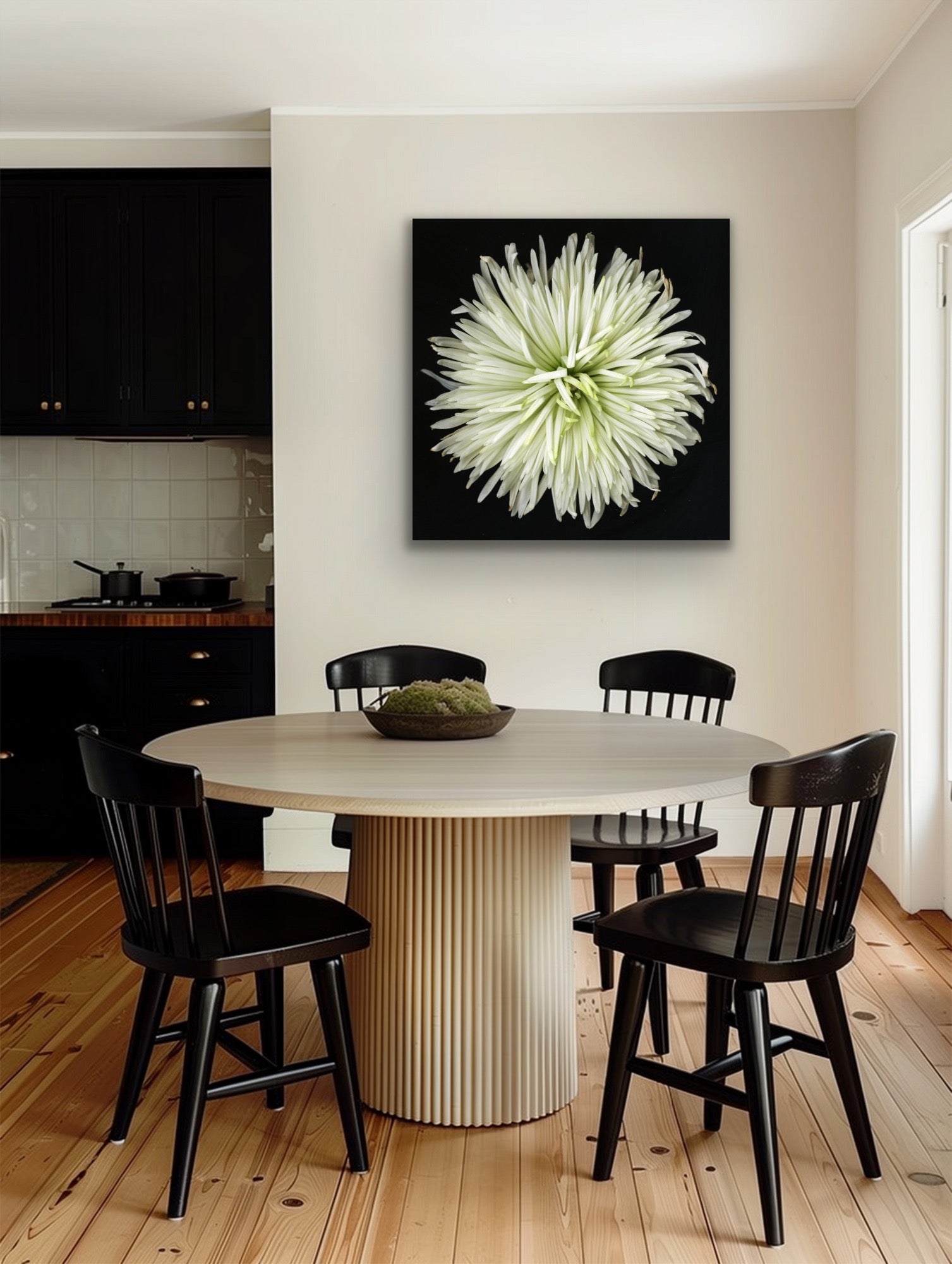 White Flower Original Black and white Photography, Wall art on Stretched Canvas,Floral artwork sm-large Fine Art Giclee PRINTS susanna shap