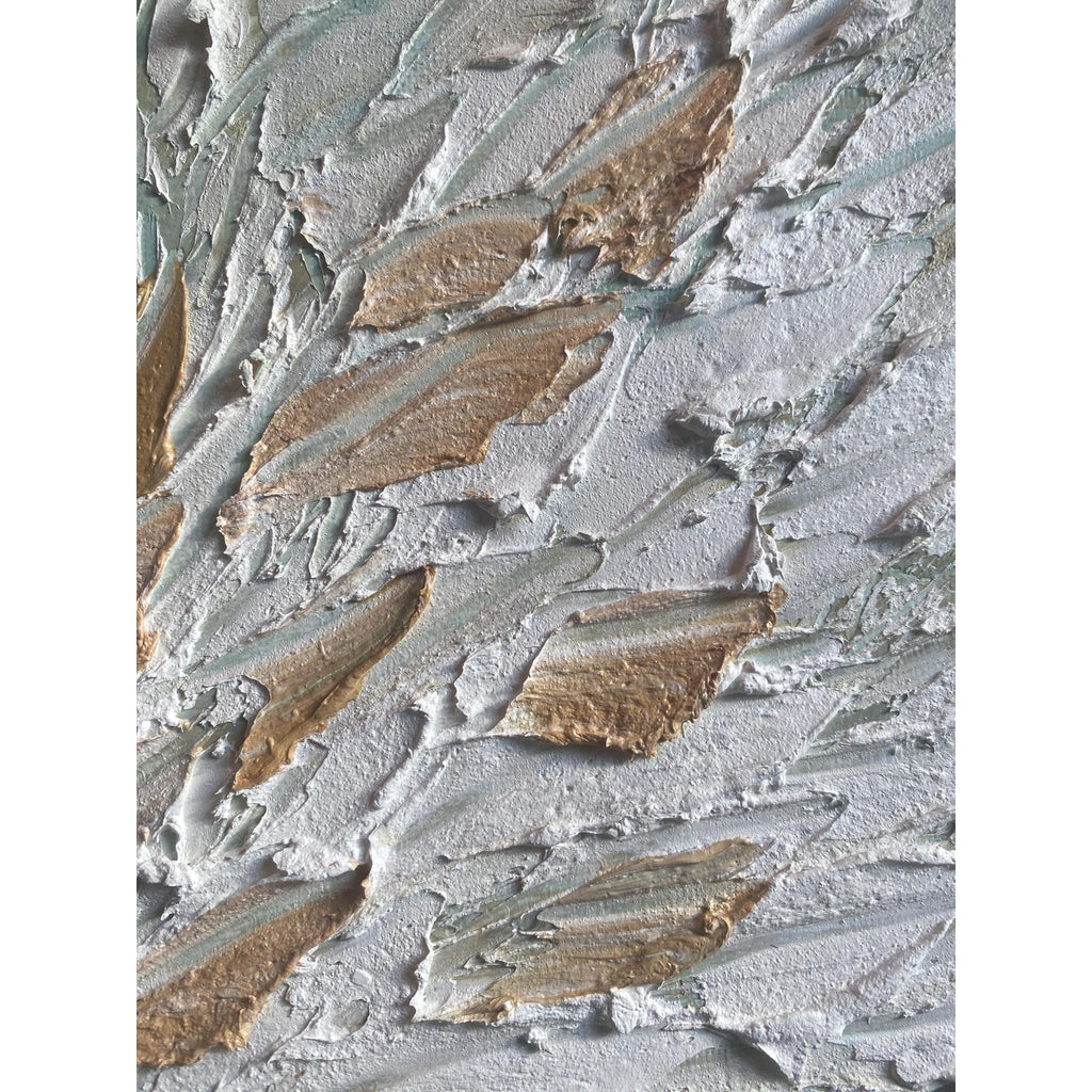 ORIGINAL angel abstract oil painting on canvas impasto Textured Palette knife white Angel wings Wall Art 20x20" by Susanna Shap