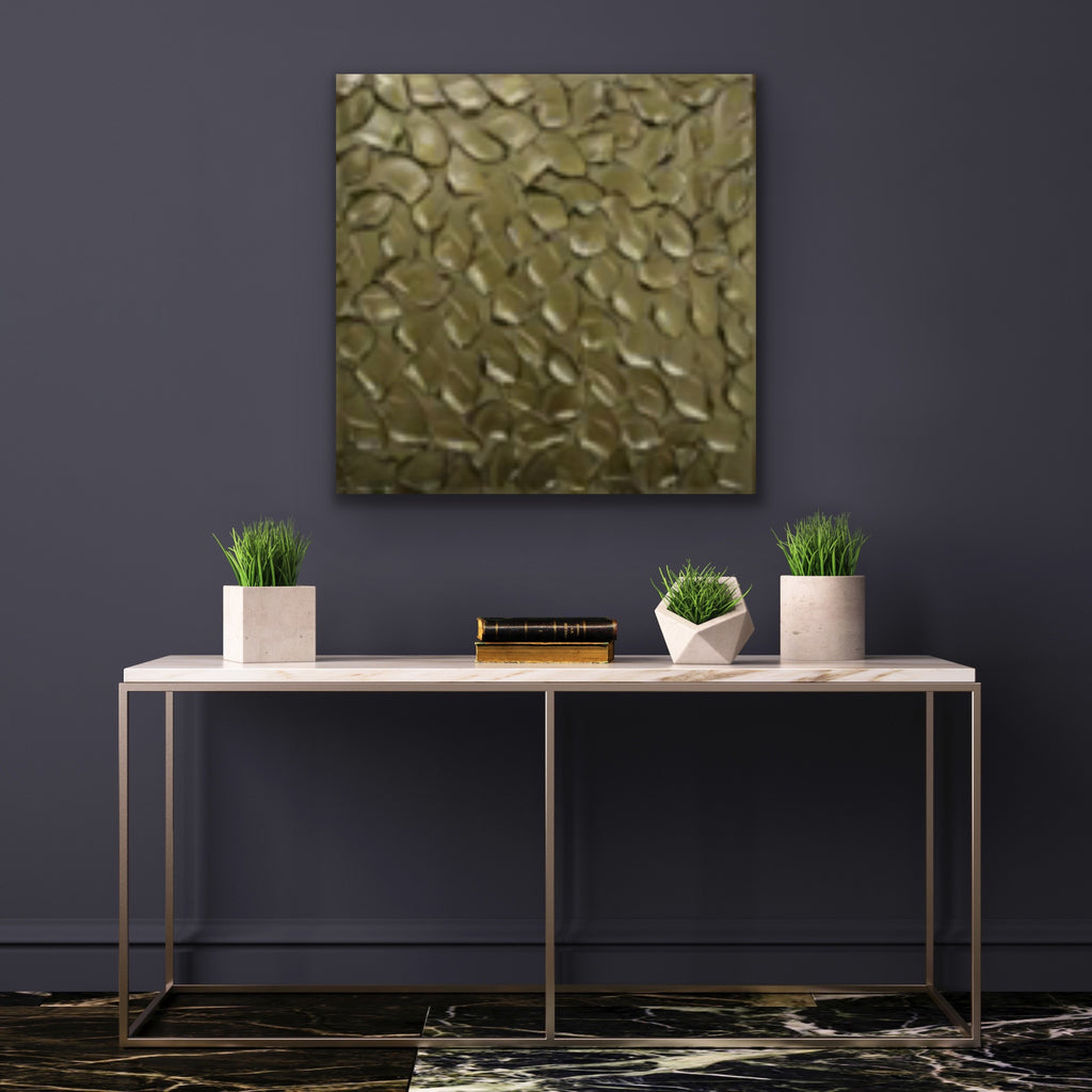 Bronze Abstract Minimalist ORIGINAL Metallic Textured Painting palette knife Impasto, Abstract Wall Art -MADE2ORDER-Mix & match