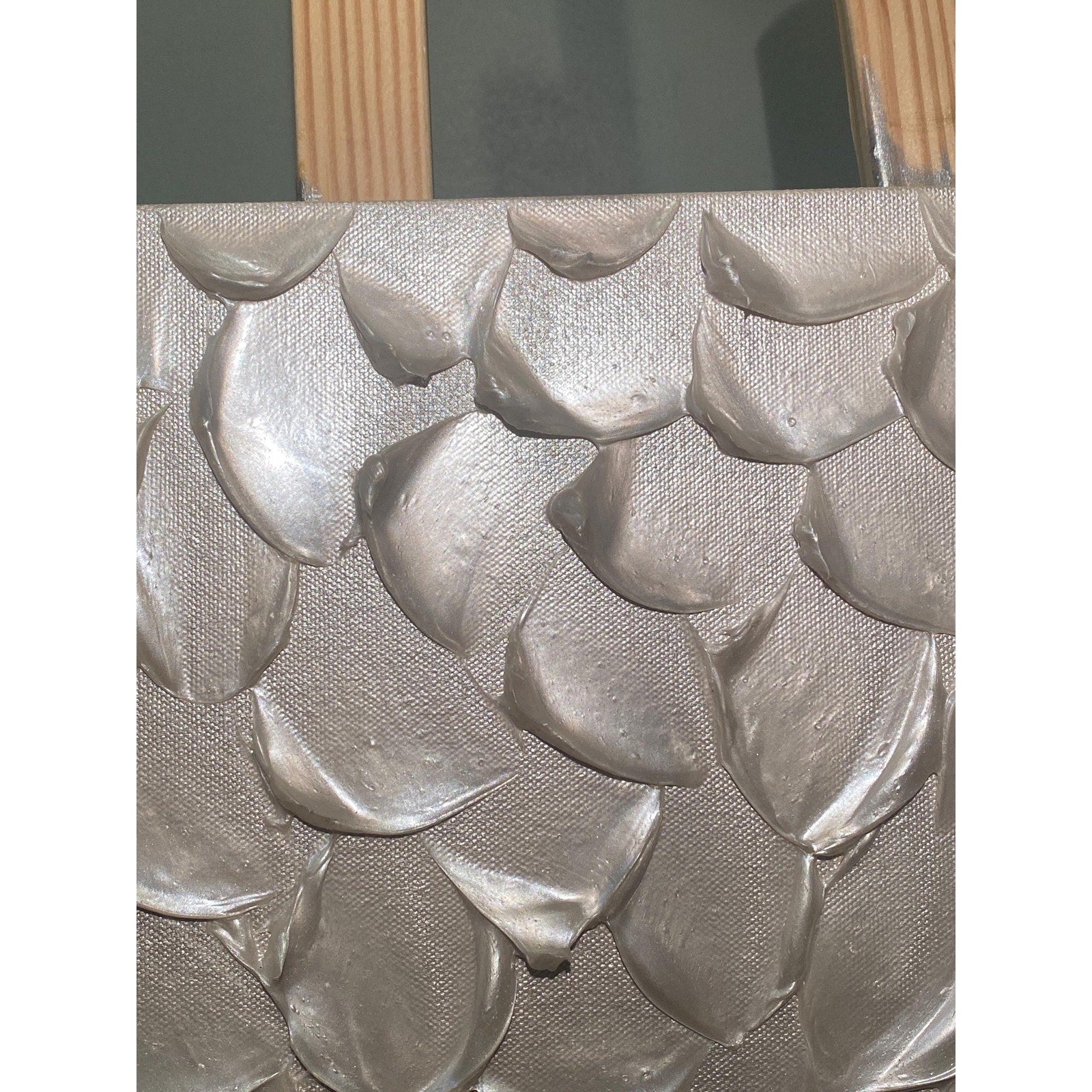 ORIGINAL Pearl White Painting Textured Impasto , Minimalist Abstract Wall Art -made2order