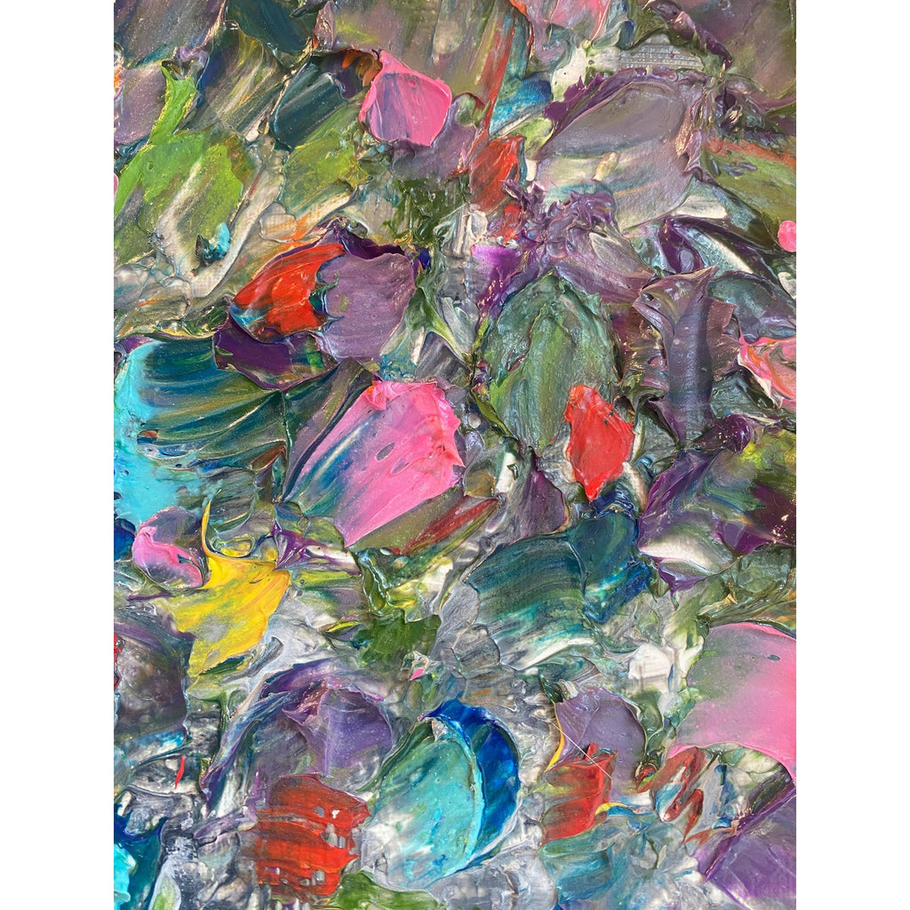 Original Textured Birch Trees Impasto Painting by Susanna Shap (48"x24")