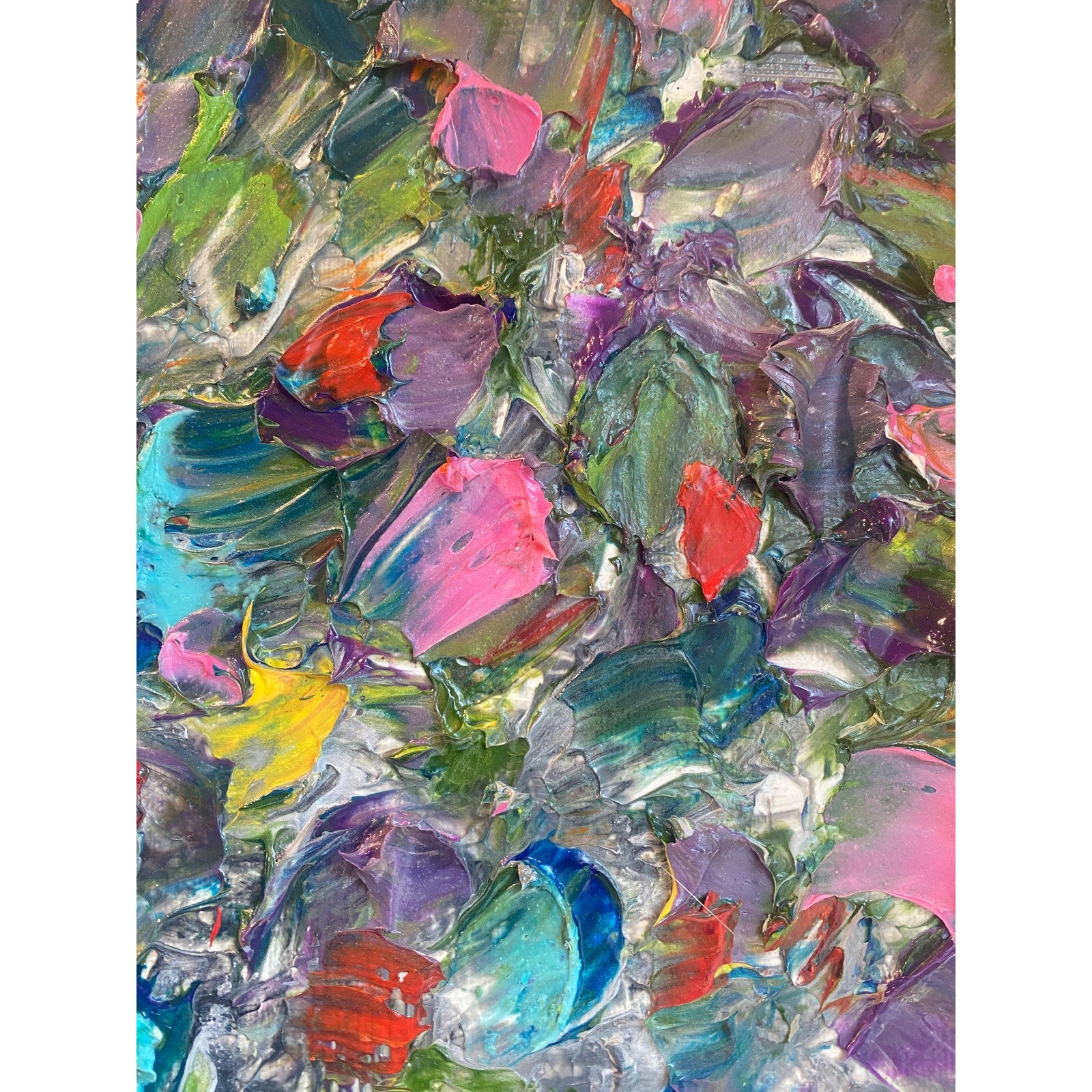 Original Textured Birch Trees Impasto Painting by Susanna Shap (48"x24")