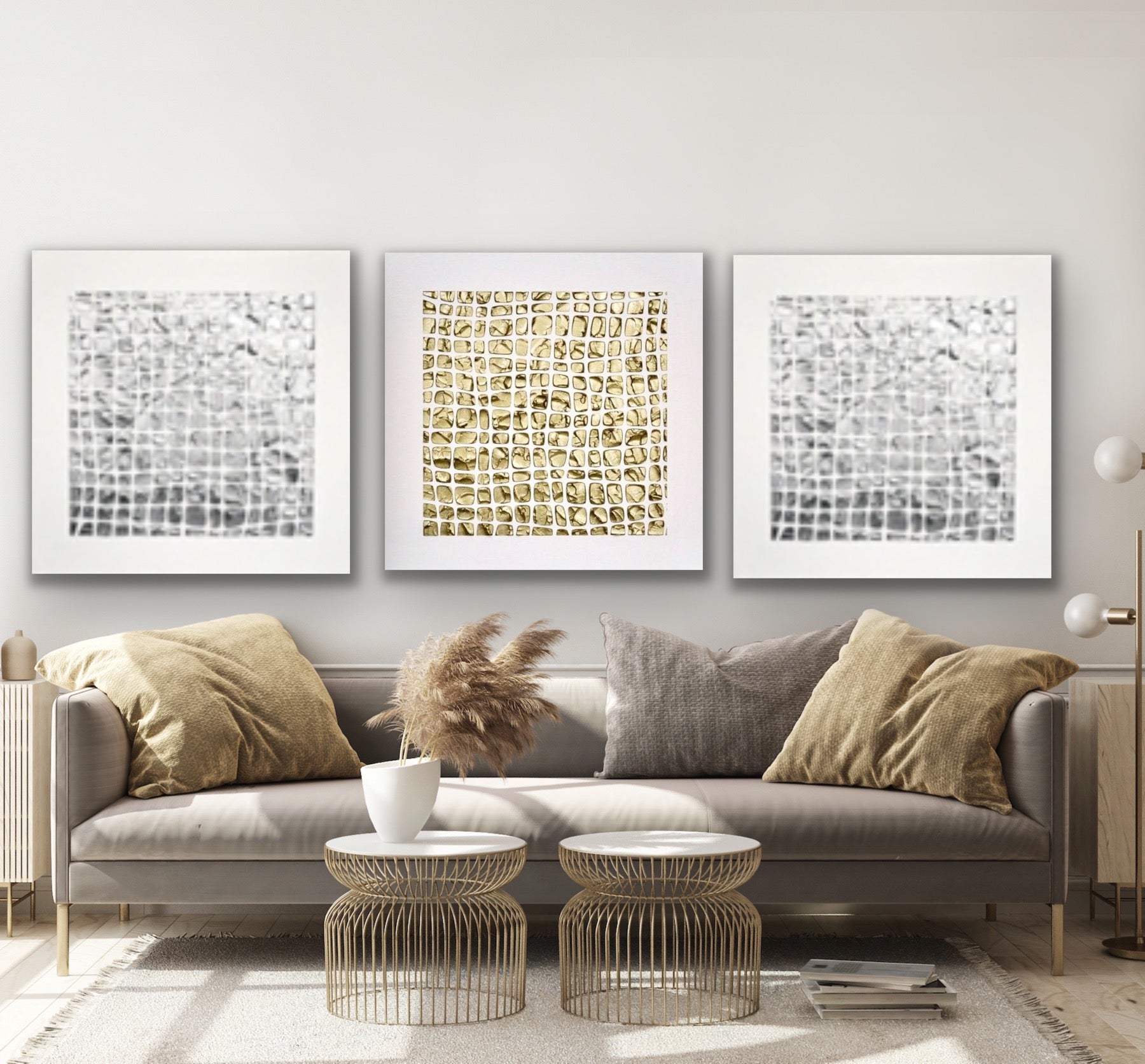 White and Silver Abstract Minimalist ORIGINAL Textured Painting palette knife Impasto, Abstract Wall Art -MADE2ORDER