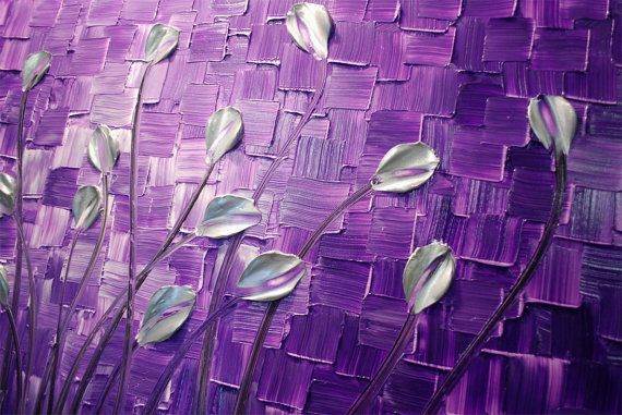Original Blush Pink & Pearl White Abstract Flower Blossoms Landscape Impasto Texture painting palette knife art by susanna shap (MADE2ORDER)