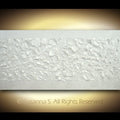 Original painting, Metallic White Pearl, Textured Large Abstract Art MADE2ORDER Mosaic Painting (48”x24”)
