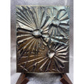 ORIGINAL Celestial Abstract Textured painting, Metallic Palette knife Impasto Art, No. 2, Small 8" x 10"