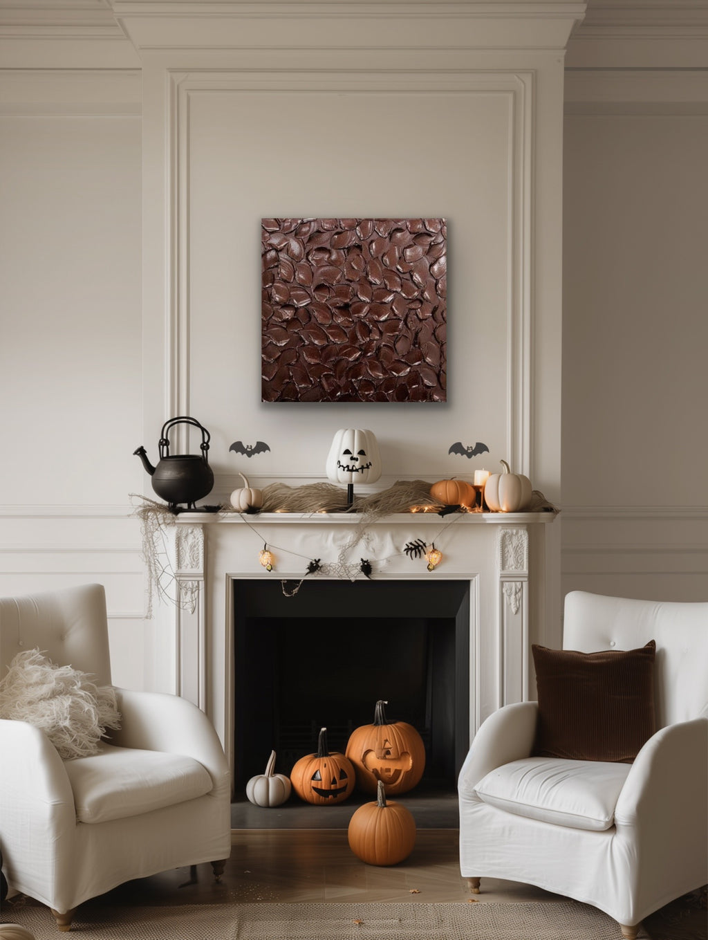 Burgundy Abstract Minimalist ORIGINAL Metallic Textured Painting palette knife Impasto, Abstract Wall Art -MADE2ORDER-Mix & match
