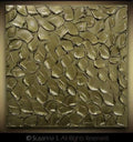 Bronze Abstract Minimalist ORIGINAL Metallic Textured Painting palette knife Impasto, Abstract Wall Art -MADE2ORDER-Mix & match