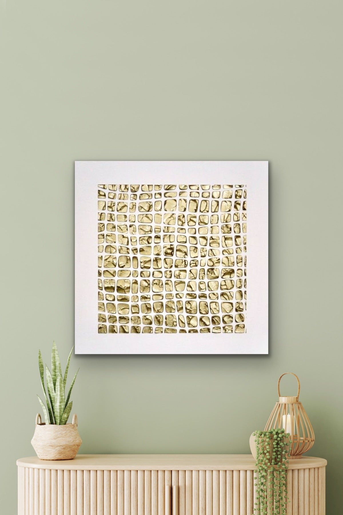 White and Gold Abstract Minimalist ORIGINAL Textured Painting palette knife Impasto, Abstract Wall Art -MADE2ORDER (Copy)