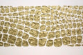 Original white and gold Textured Large Abstract Art MADE2ORDER Mosaic Painting (48”x24”)
