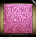 Pink Abstract Minimalist ORIGINAL Metallic Textured Painting palette knife Impasto, Abstract Wall Art -MADE2ORDER-Mix & match