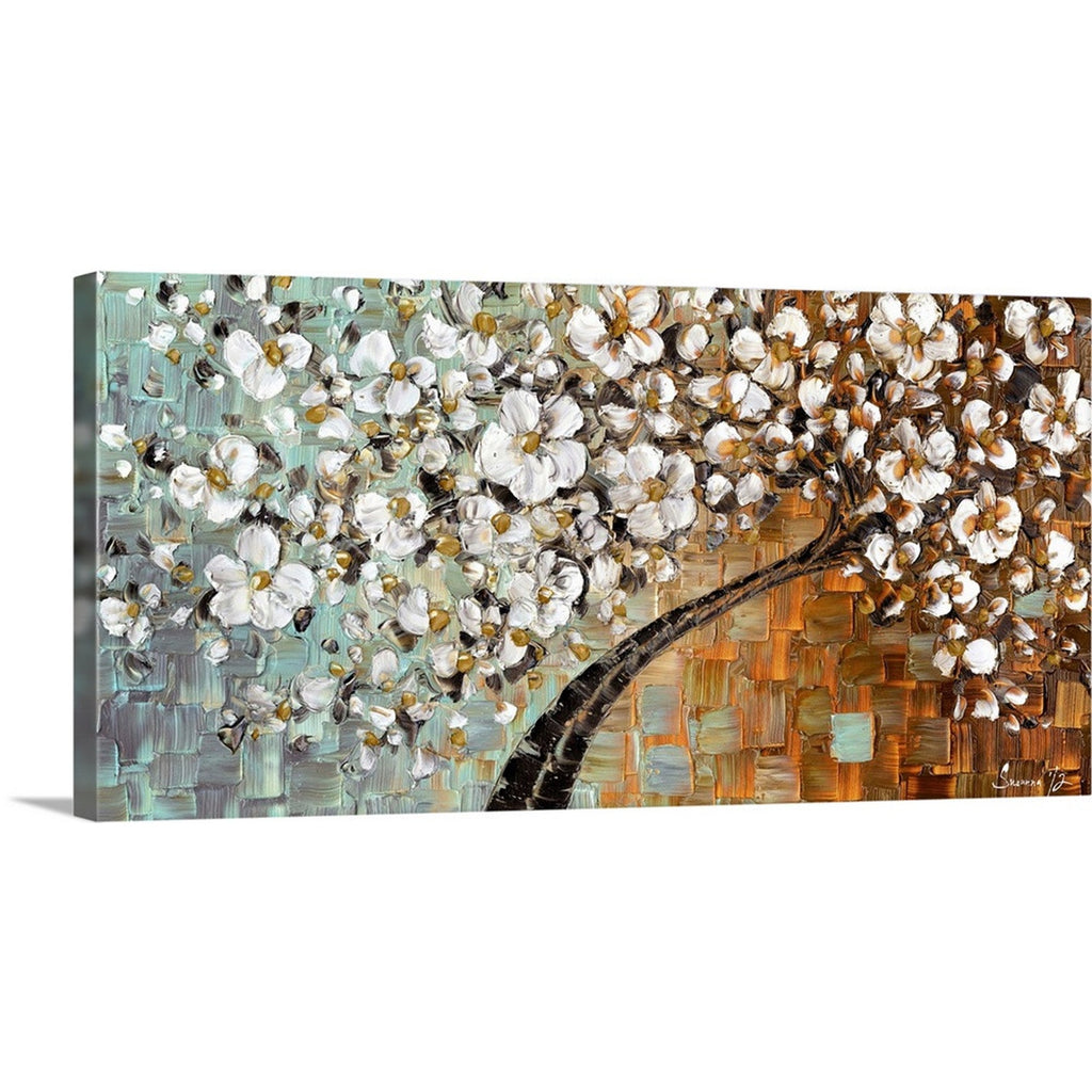Tree art Large Abstract Wall Art Canvas PRINT White cherry blossom -Susanna Shap