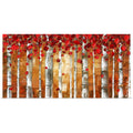 Birch Trees Landscape Abstract Wall Art PRINT On Stretched Canvas-s-xl -Susanna