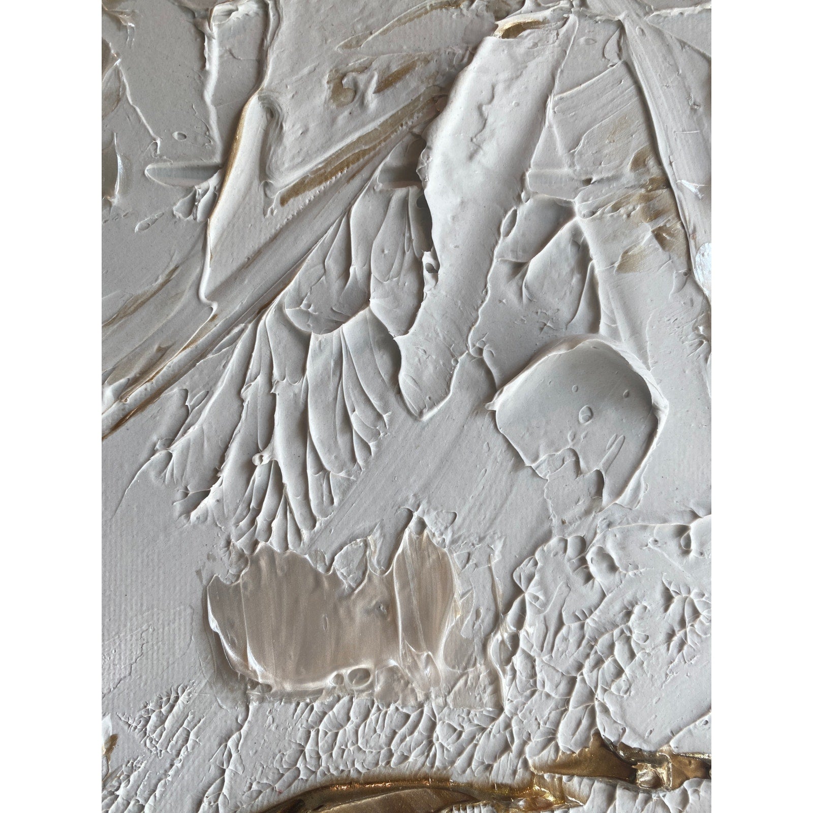Turtle ORIGINAL Animal Art Abstract White & Gold Textured painting, Handmade Artwork Canvas wall art