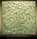 Sage Green, Abstract Minimalist ORIGINAL Metallic Textured Painting palette knife Impasto, Abstract Wall Art -MADE2ORDER-Mix & match