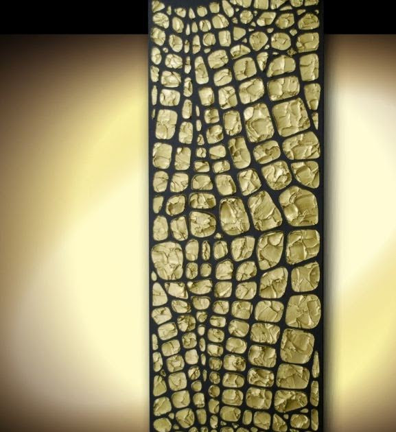 Original white and gold Textured Large Abstract Art MADE2ORDER Mosaic Painting (48”x24”)