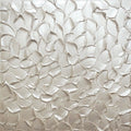White pearl Abstract Minimalist ORIGINAL Textured Painting palette knife Impasto, Abstract Wall Art -MADE2ORDER