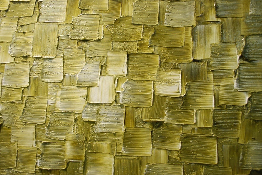 Original Olive Green Modern Art Abstract painting, Impasto Textured palette knife art by susanna shap (MADE2ORDER)