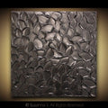 Abstract Minimalist ORIGINAL Textured Black pearl Painting palette knife Impasto, Abstract Wall Art -MADE2ORDER