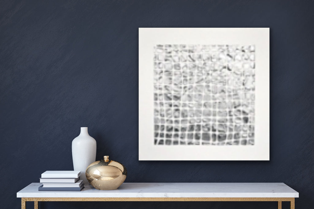 White and Silver Abstract Minimalist ORIGINAL Textured Painting palette knife Impasto, Abstract Wall Art -MADE2ORDER