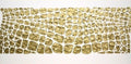 Original white and gold Textured Large Abstract Art MADE2ORDER Mosaic Painting (48”x24”)
