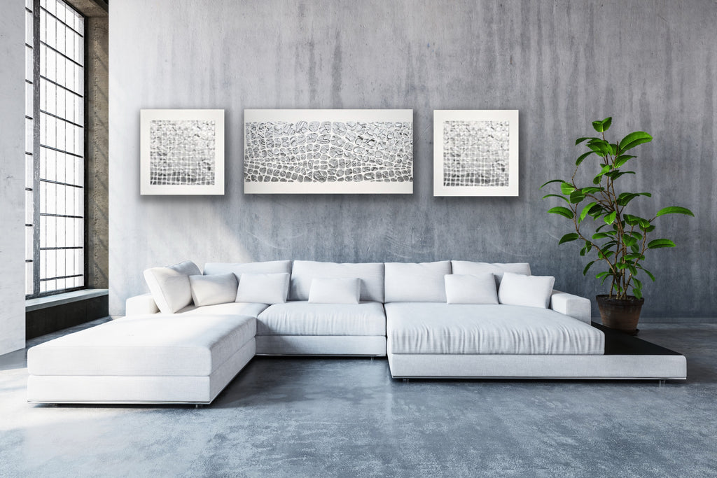 White and Silver Abstract Minimalist ORIGINAL Textured Painting palette knife Impasto, Abstract Wall Art -MADE2ORDER