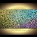 Original Metallic “mermaid scales” multicolor large textured abstract painting palette knife impasto art by susanna shap (MADE2ORDER)