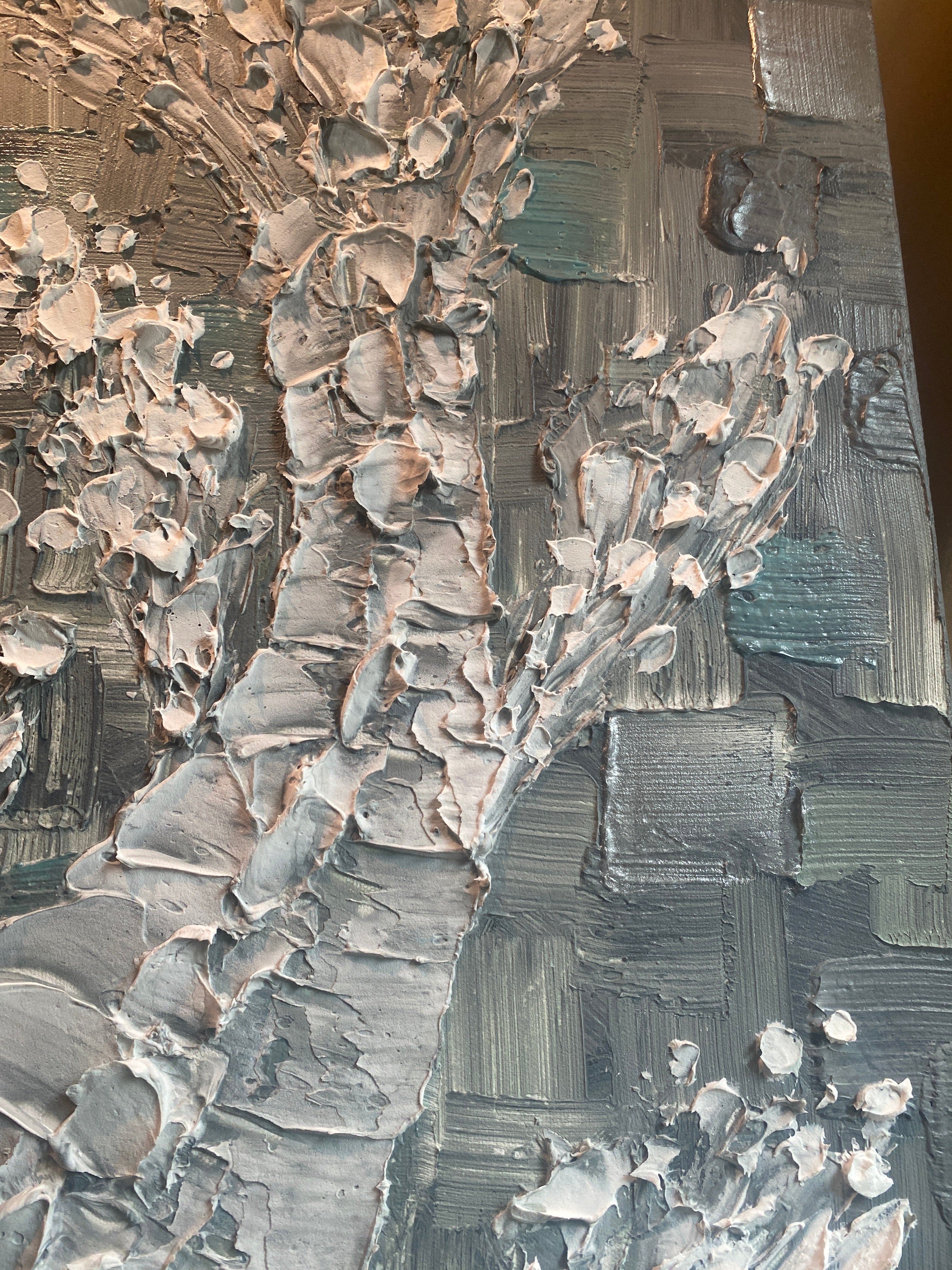 Made2order 36x36” koi fish painting- remaining balance on completed commission art- reserved for Jamie