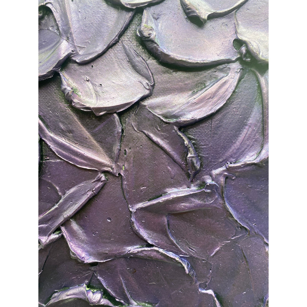 Original silver large textured abstract painting palette knife impasto art by susanna shap MADE2ORDER