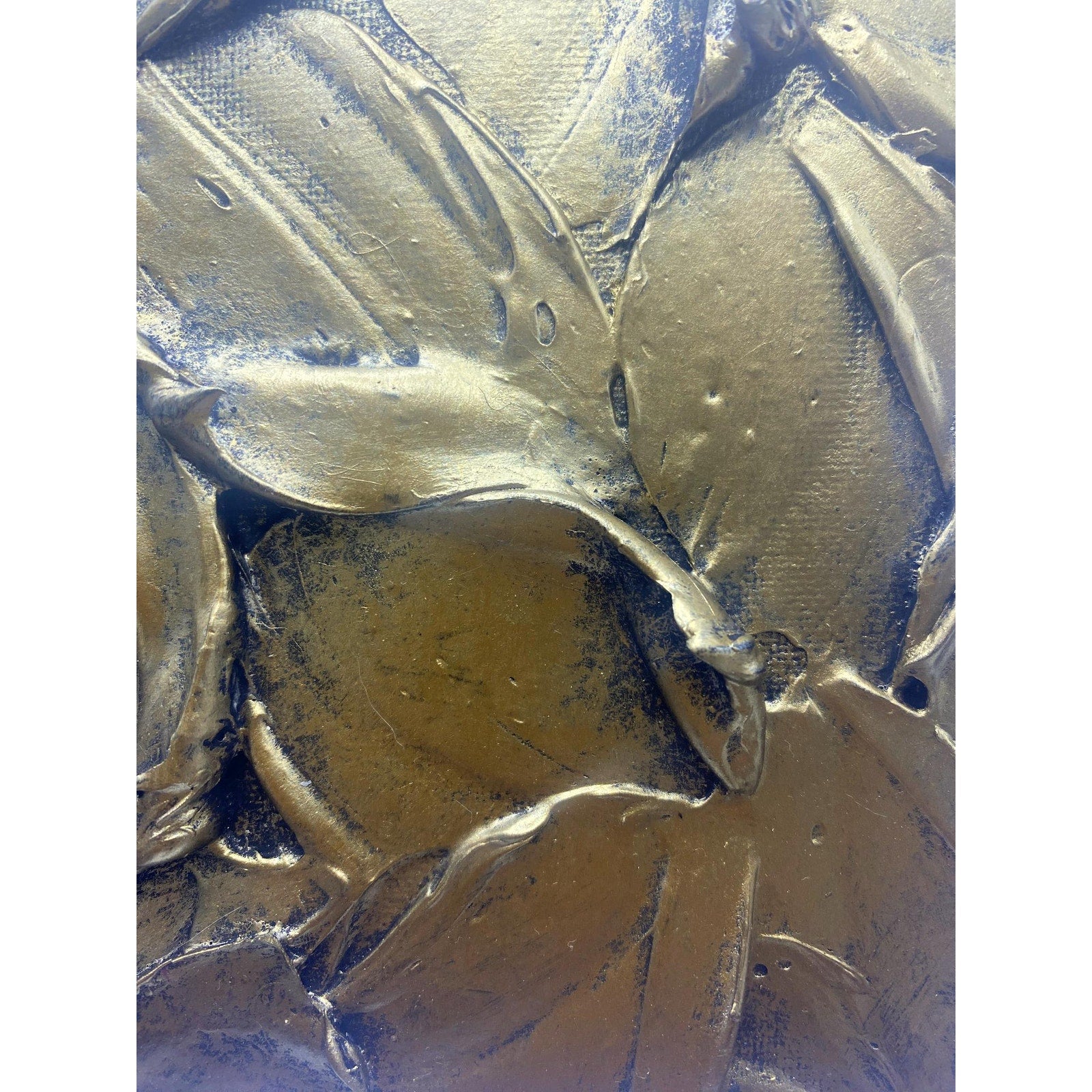 Original bronze gold large textured abstract painting palette knife impasto art by susanna shap (MADE2ORDER)