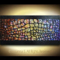 Original Textured Large Abstract Art MADE2ORDER Mosaic Painting Black MultiColor