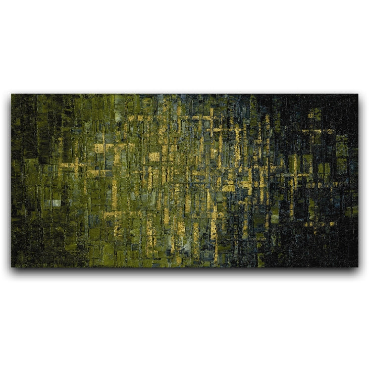 Olive green Abstract Wall Art Panoramic, Fine Art Giclee PRINT on canvas -Susanna Shap
